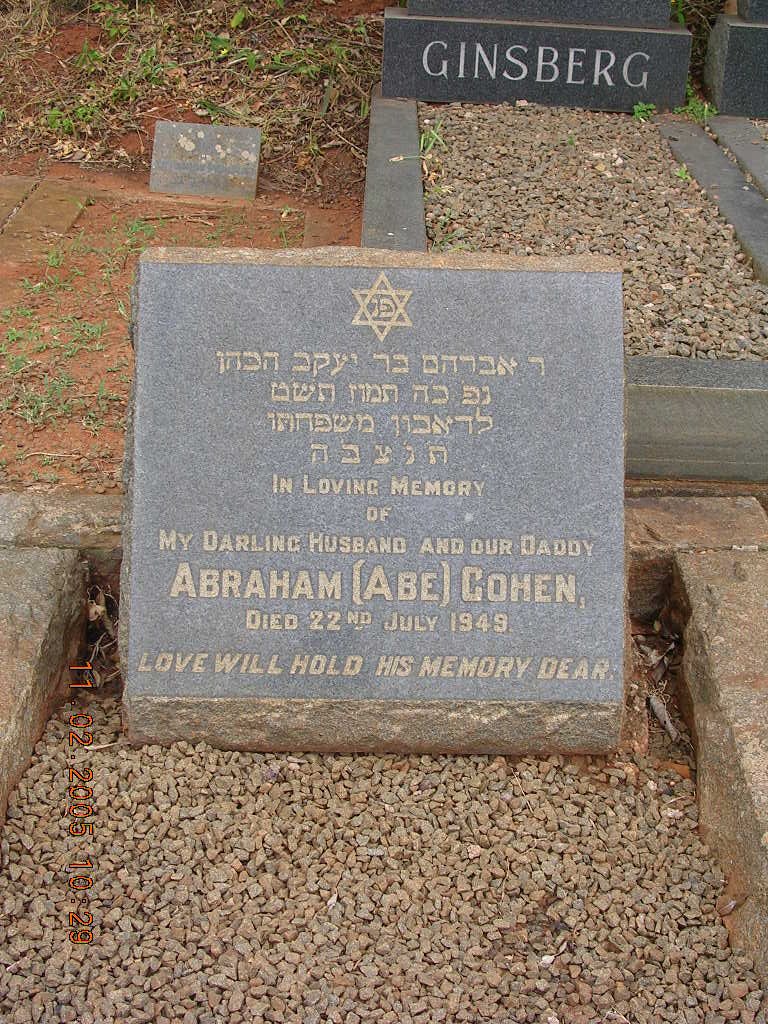 COHEN Abraham -1949