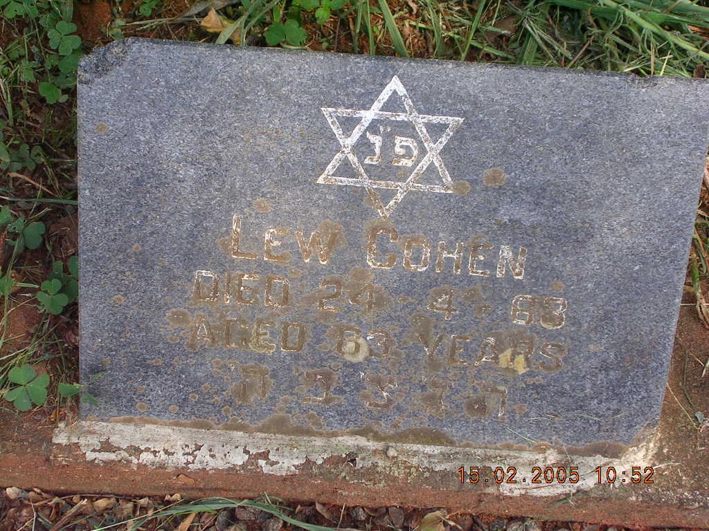 COHEN Lew -1963
