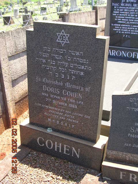 COHEN Doris -1969