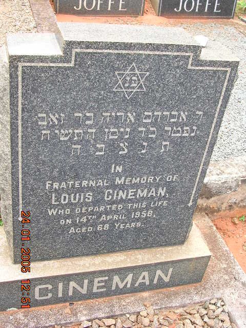 CINEMAN Louis -1958