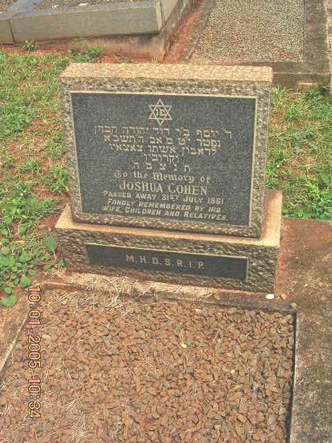COHEN Joshua -1961