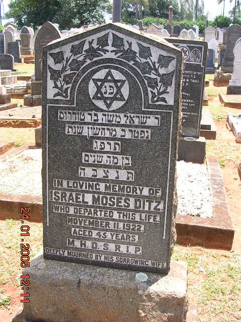 DITZ Israel Moses -1922