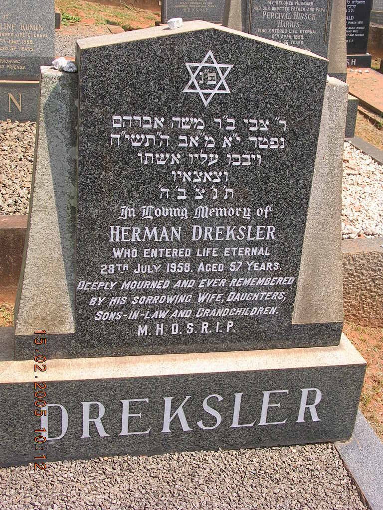 DREKSLER Herman -1958