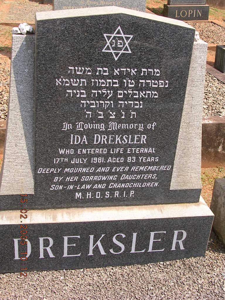 DREKSLER Ida -1981