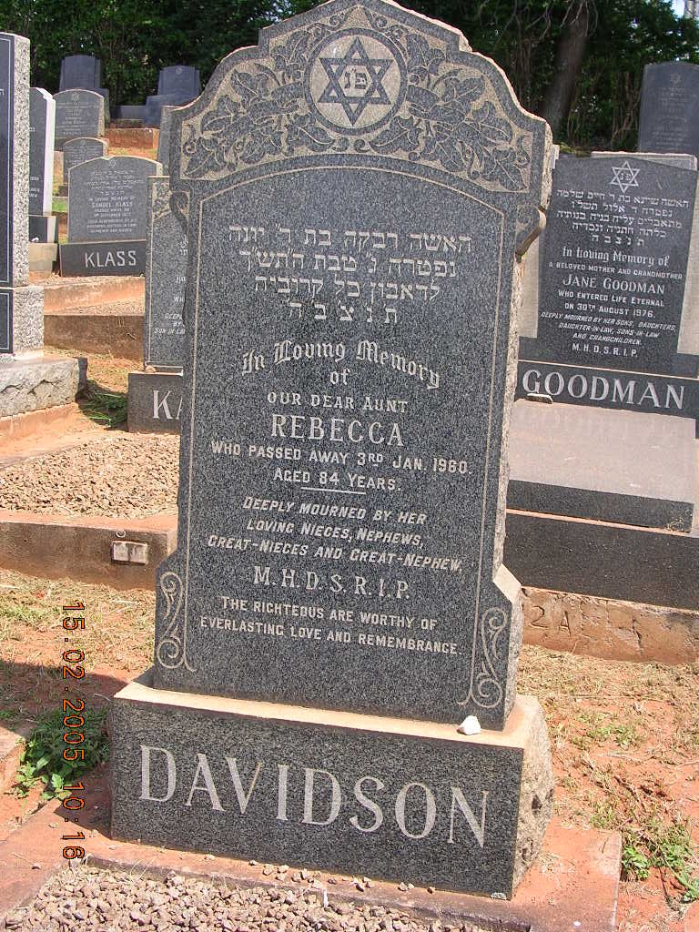 DAVIDSON Rebecca -1960