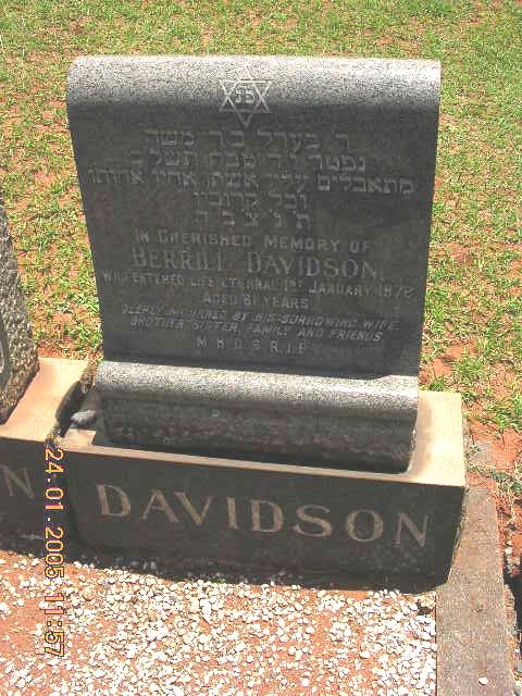 DAVIDSON Berrill -1978