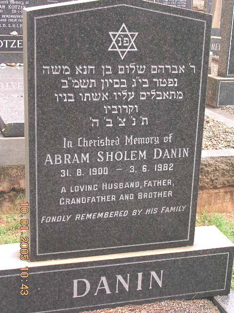 DANIN Abram Sholem 1900-1982
