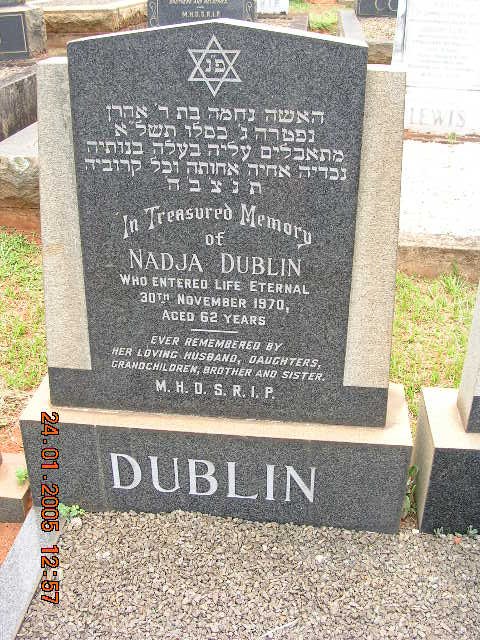 DUBLIN Nadja -1970