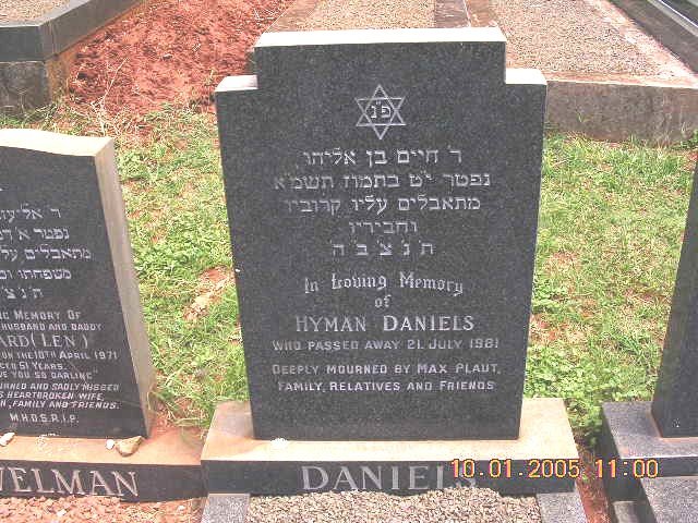 DANIELS Hyman -1981