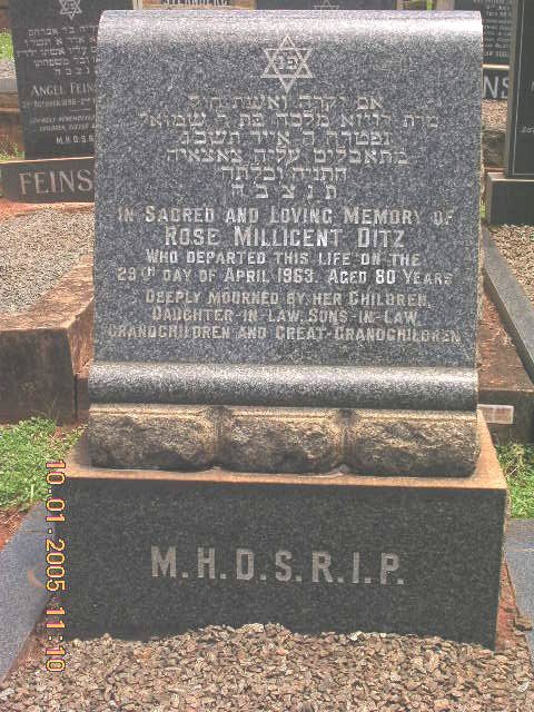 DITZ  Rose Millicent -1963