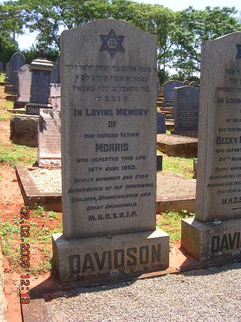 DAVIDSON Morris -1953