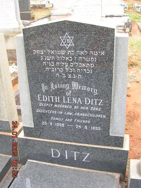DITZ Edith Lena 1908-1993