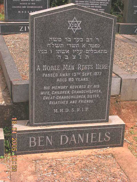 DANIELS Ben -1977