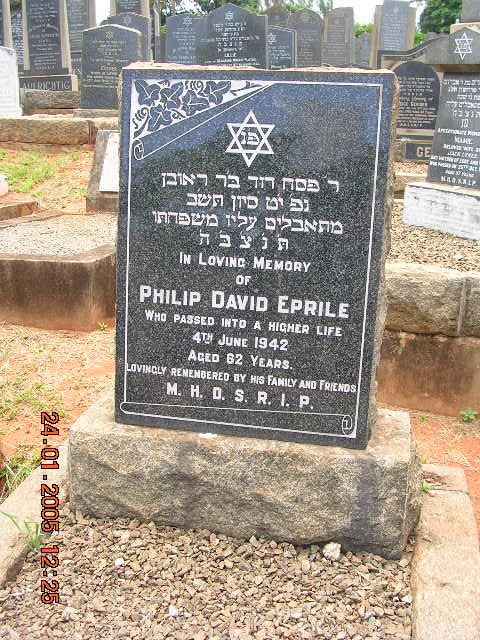 EPRILE Philip David -1942