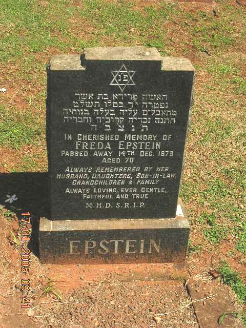 EPSTEIN Freda -1978