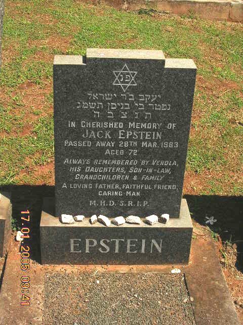 EPSTEIN Jack -1983