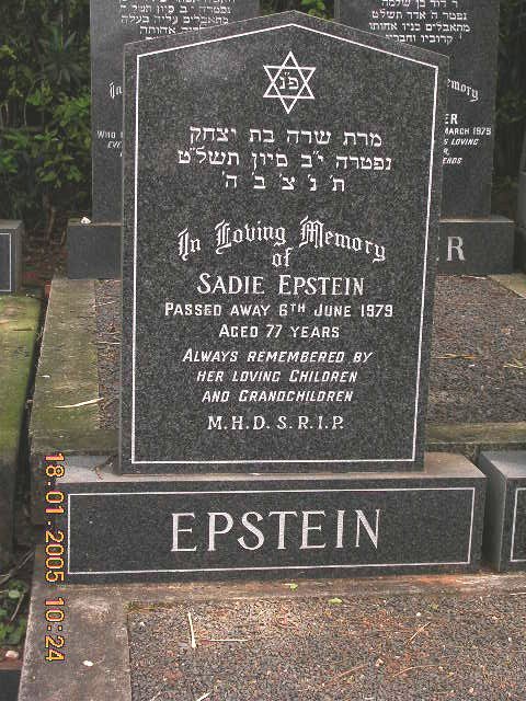 EPSTEIN Sadie -1979