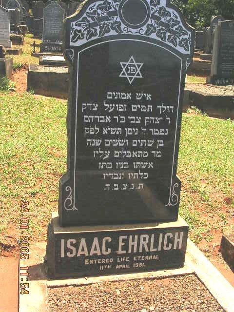 EHRLICH Isaac -1951