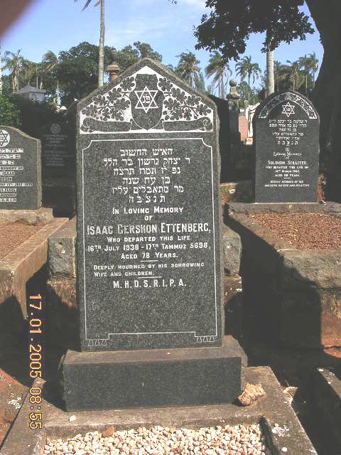 ETTENBERG Isaac Gershon -1938