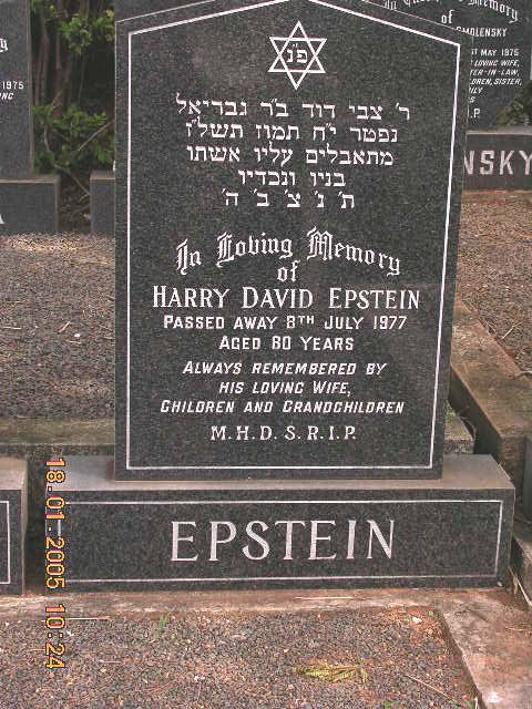 EPSTEIN Harry David -1977