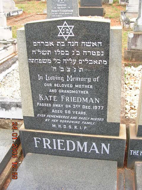 FRIEDMAN Kate - 1977