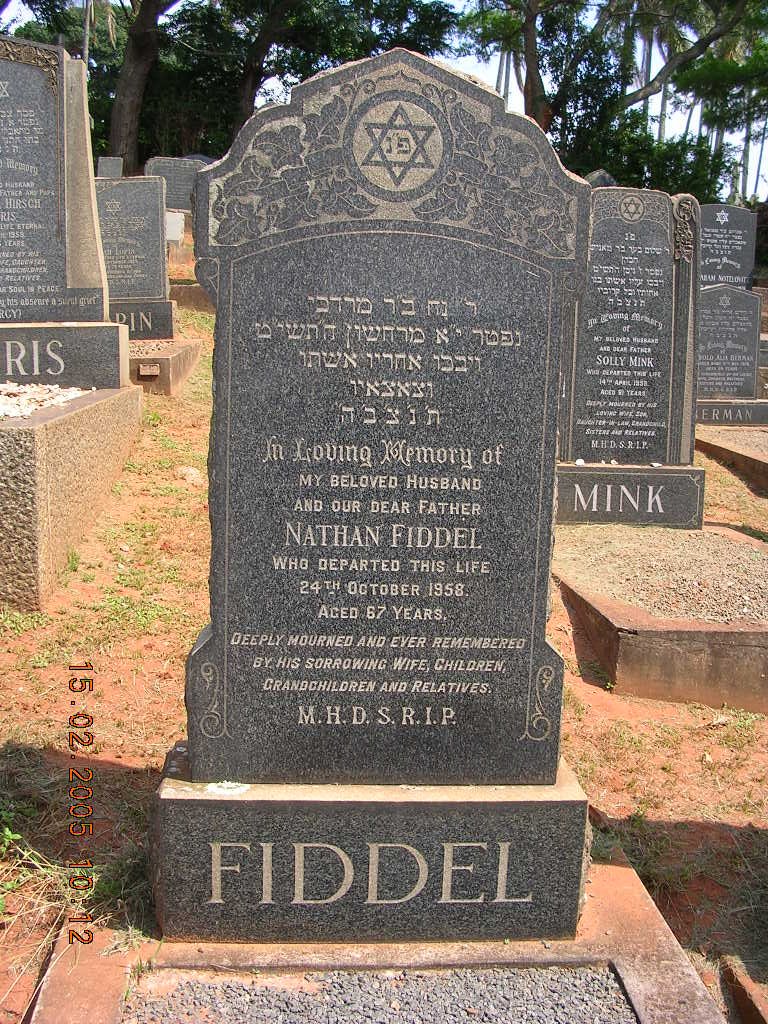 FIDDEL Nathan -1958