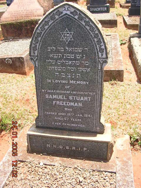 FREEDMAN Samuel Stuart -1941