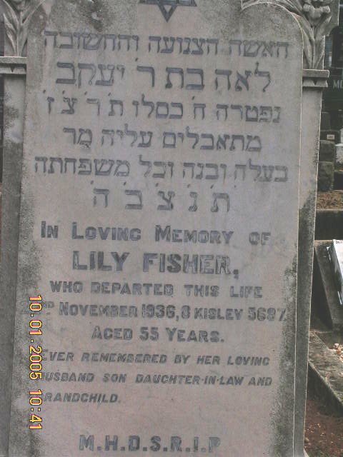 FISHER Lily -1936