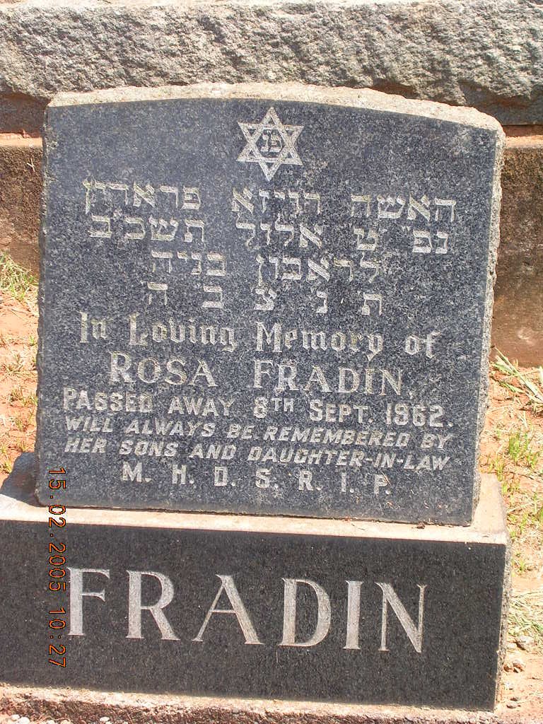 FRADIN Rosa -1962