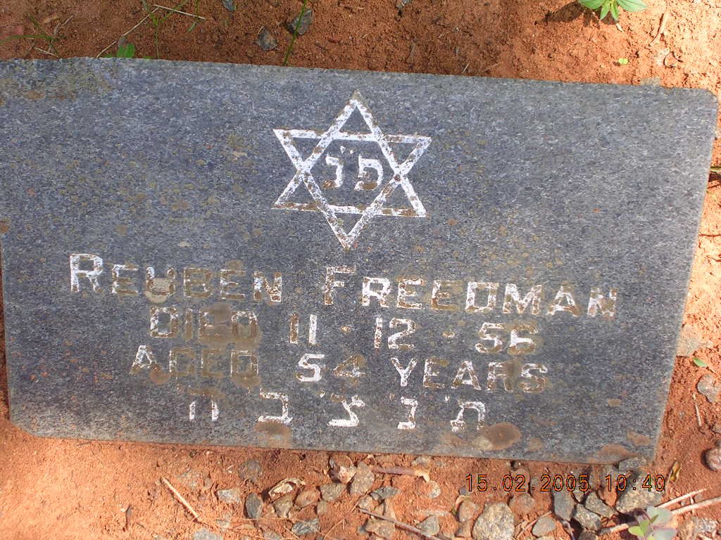 FREEDMAN Reuben -1956