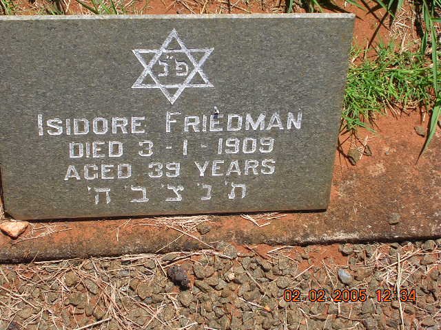 FRIEDMAN Isidore -1909
