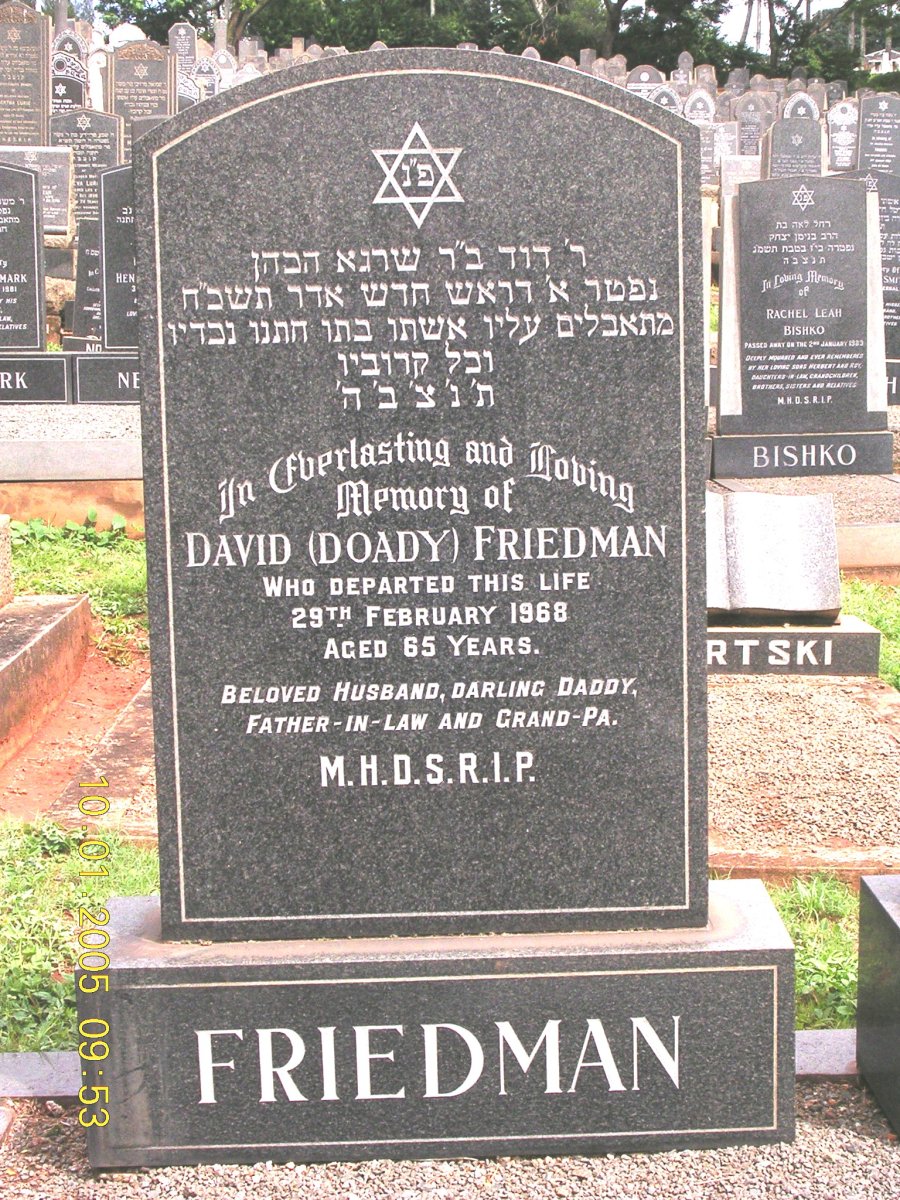 FRIEDMAN David -1968