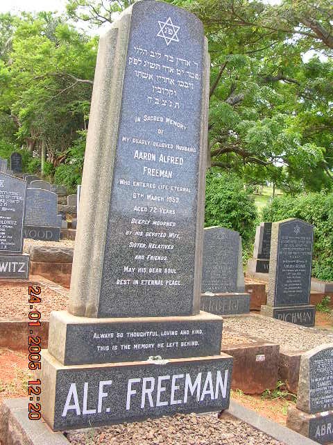 FREEMAN Aaron Alfred -1953