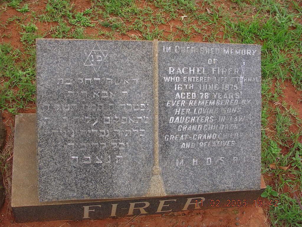 FIRER Rachel -1975