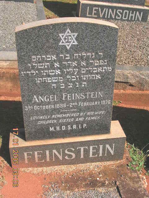 FEINSTEIN Angel 1898-1976
