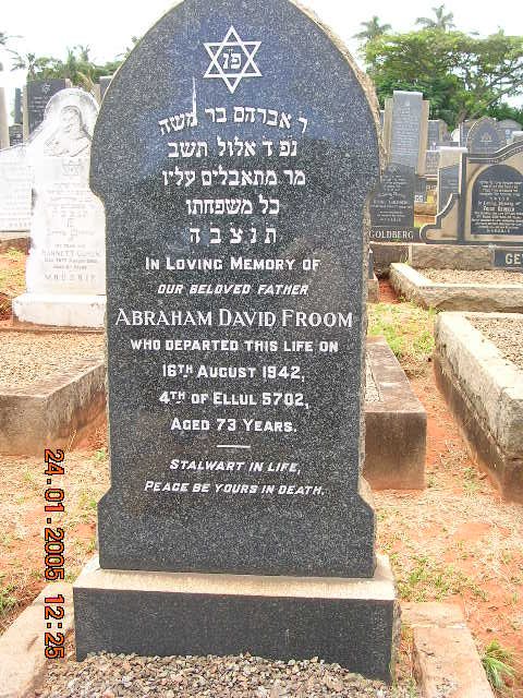 FROOM Abraham David -1942