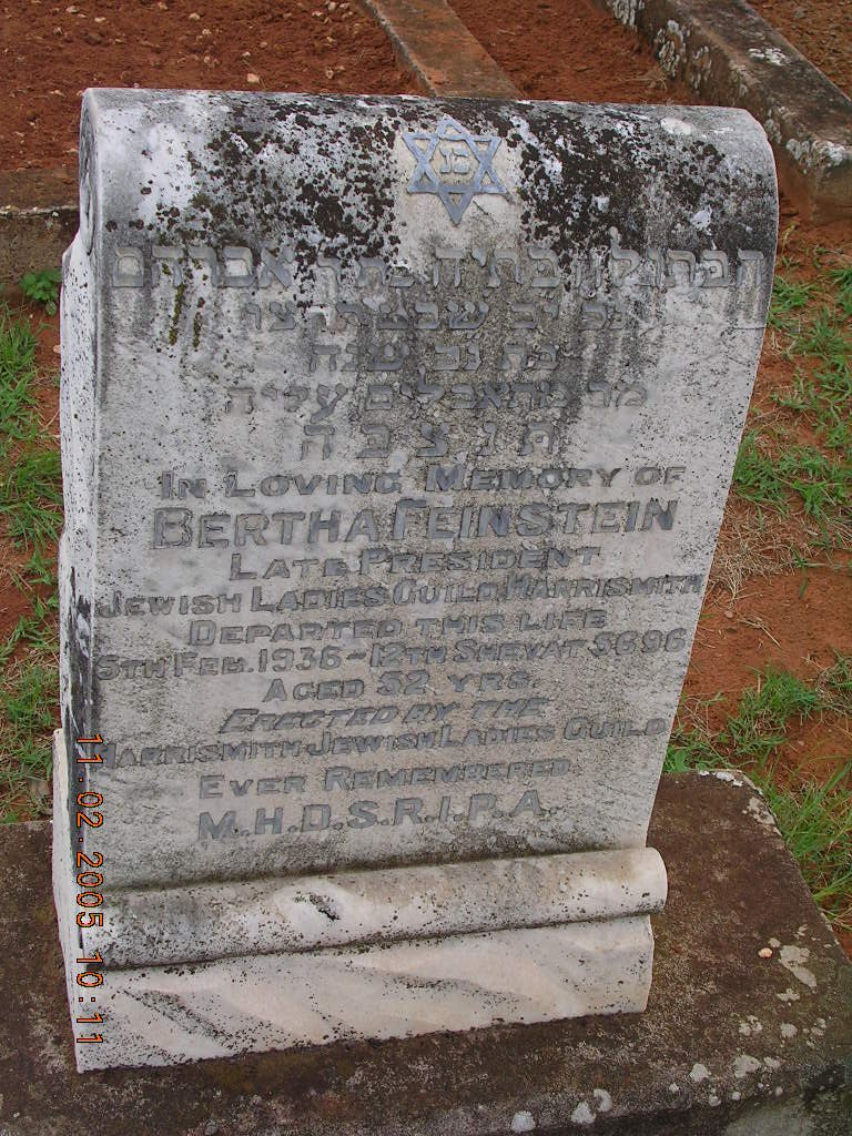 FEINSTEIN Bertha -1936