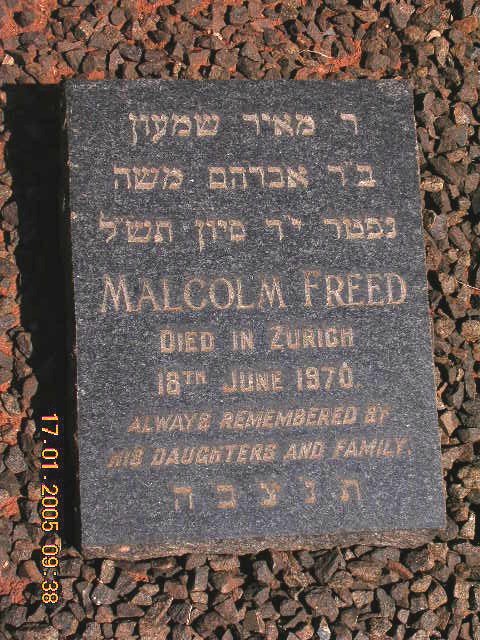 FREED Malcolm -1970