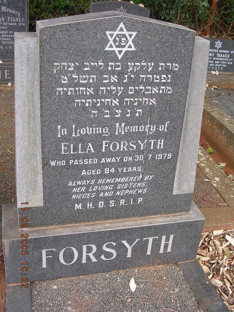 FORSYTH Ella -1979