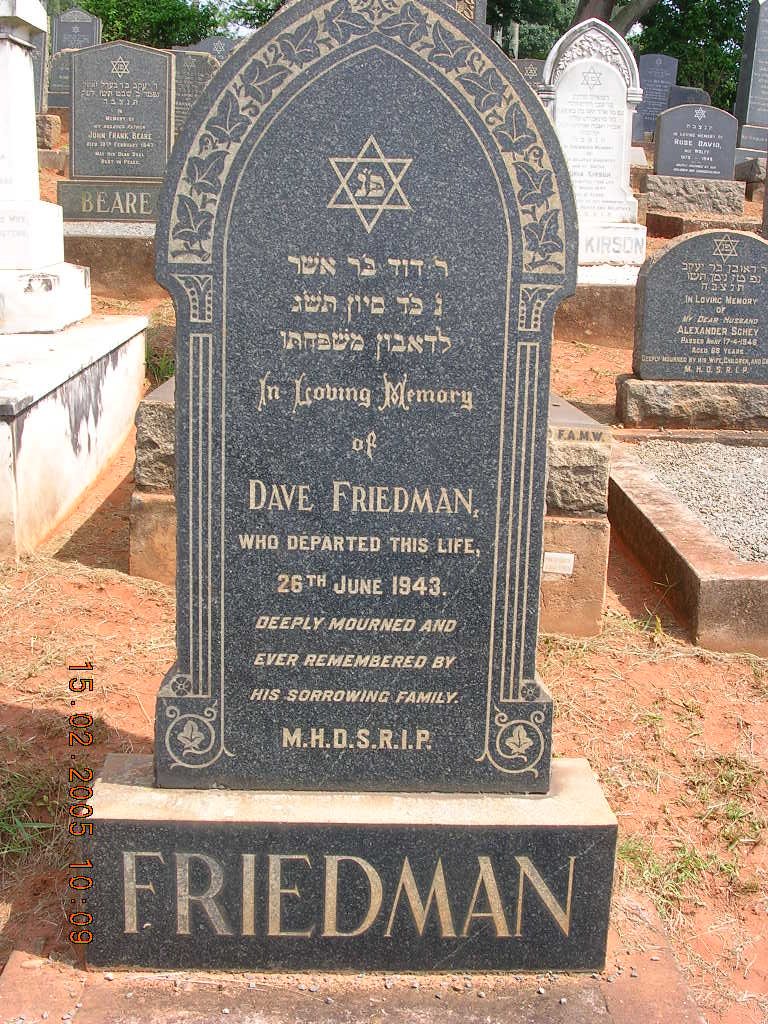 FRIEDMAN Dave -1943