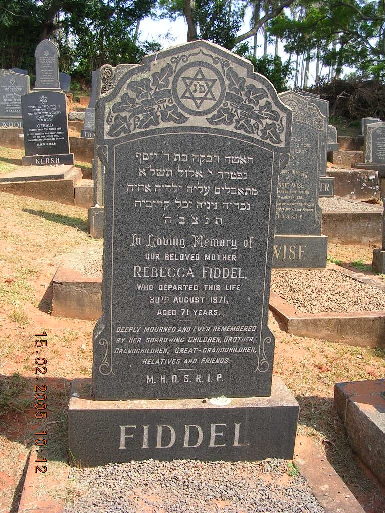 FIDDEL Rebecca -1971