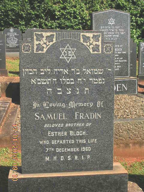 FRADIN Samuel -1960
