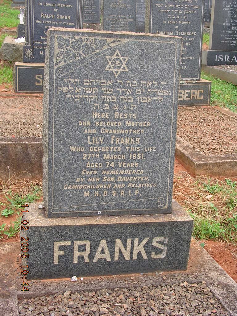 FRANKS Lily -1951