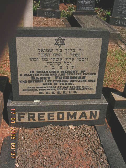 FREEDMAN Barry -1966
