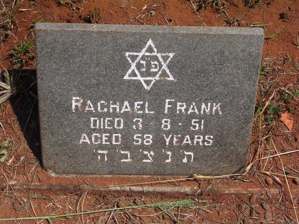 FRANK Rachael -1951