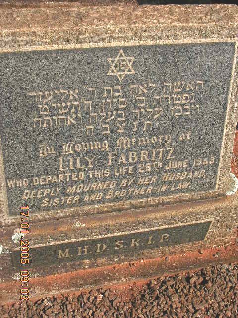 FABRITZ Lily -1959
