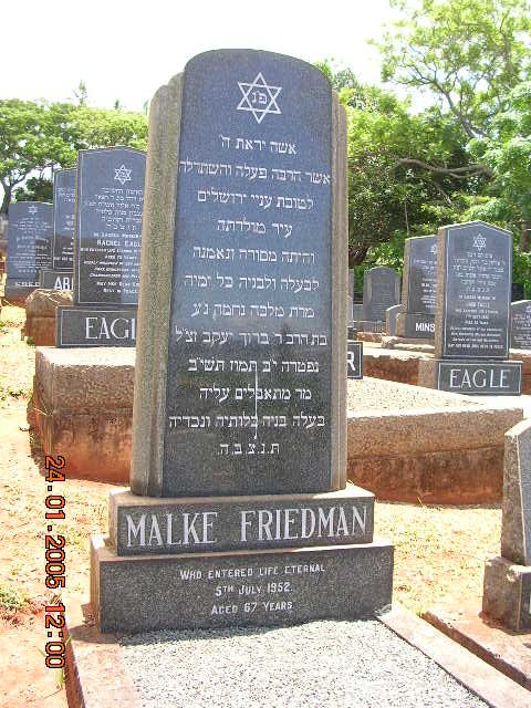 FRIEDMAN Malke -1952