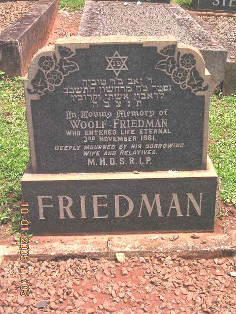 FRIEDMAN Woolf -1961