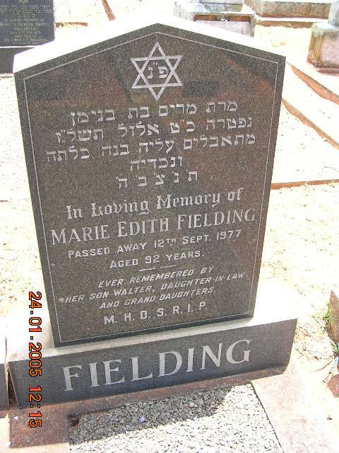FIELDING Marie Edith -1977