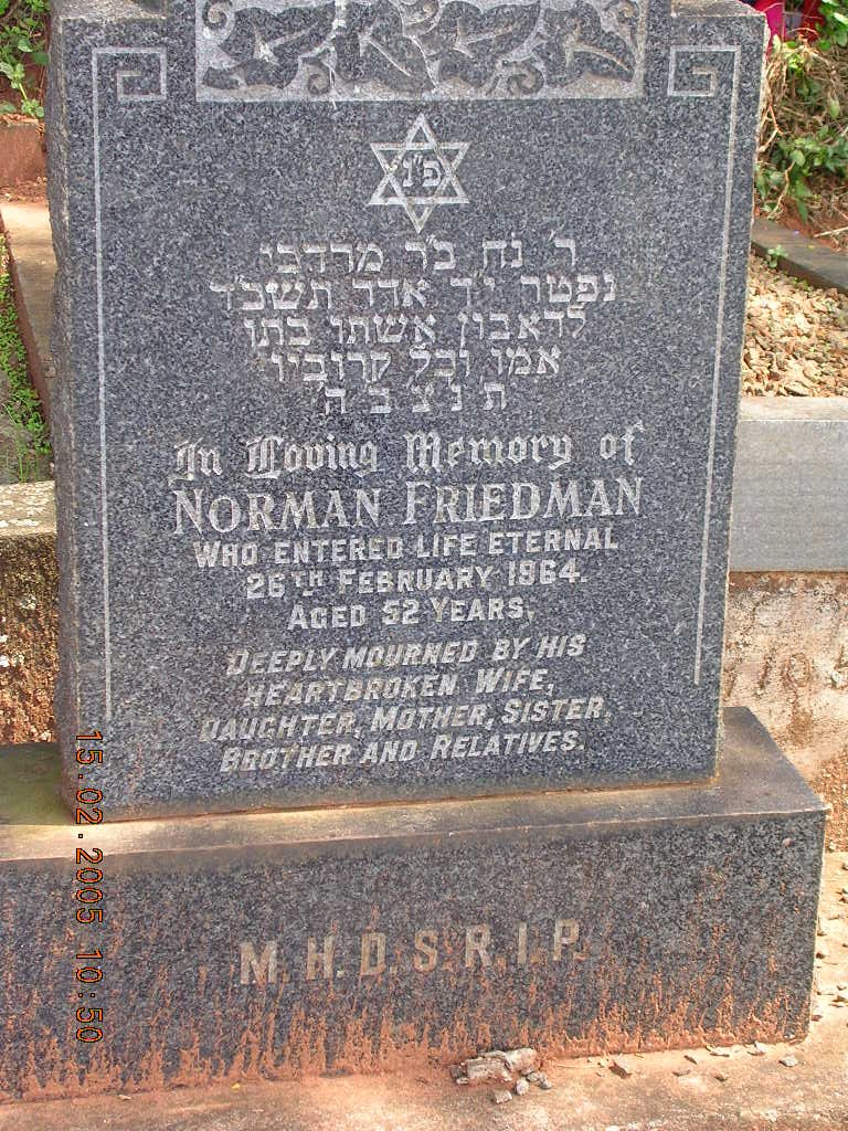 FRIEDMAN Norman -1964